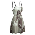 d'été décontractée pour femme, style pin-up des années 1940, imprimé drapeau américain, à bretelles et bretelles.